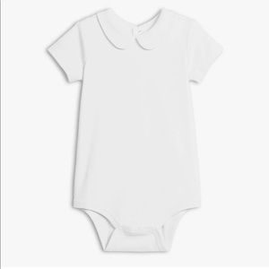 White Onesie Peter Pan Collar
